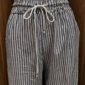 Striped Drawstring Pants